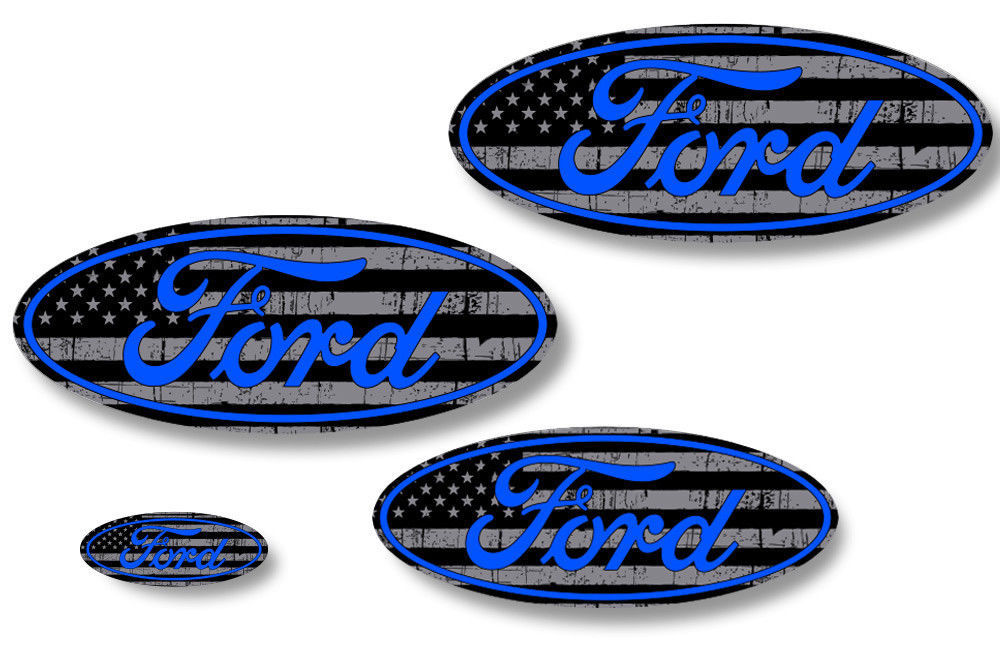 Front,Rear,Steering Wheel Decals Sticker Oval Overlay For Ford F150 07