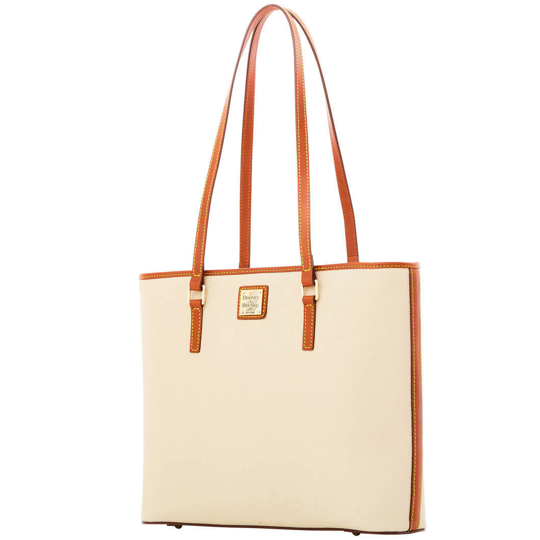 whitney small pebbled leather tote bag