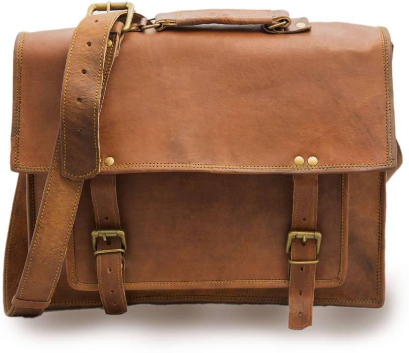 Vintage Genuine Leather Office Men’s Laptop Messenger Bag (11x15 ...