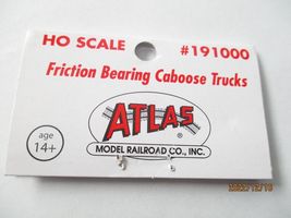 Atlas # 191000 Friction Bearing Caboose Trucks, 1 Pair HO Scale image 3