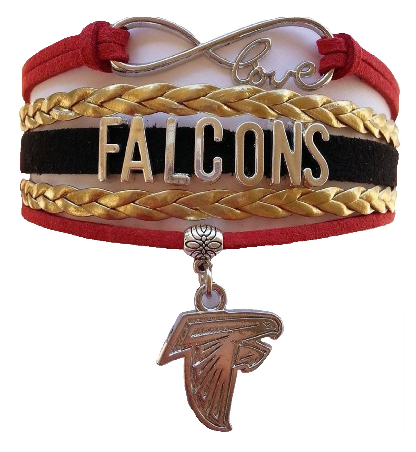 Atlanta Falcons Football Fan Shop Infinity Bracelet Jewelry Football