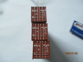 Atlas # 50005881 BEACON (BMOU) 40' Standard -Height Container Set # 1 N-Scale image 4