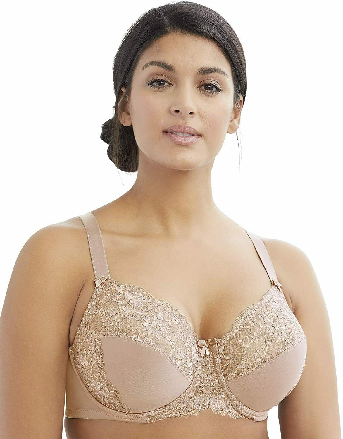 Glamorise Café Elegance Lacy Multi Part Wonderwire Bra Us 42f Uk 42e Nwot Bras And Bra Sets 