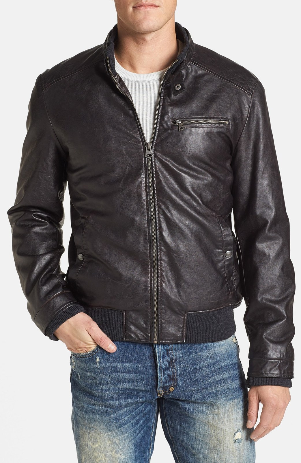 Custom Handmade Black Color Slim Bikers Leather Jacket For Men Made To ...