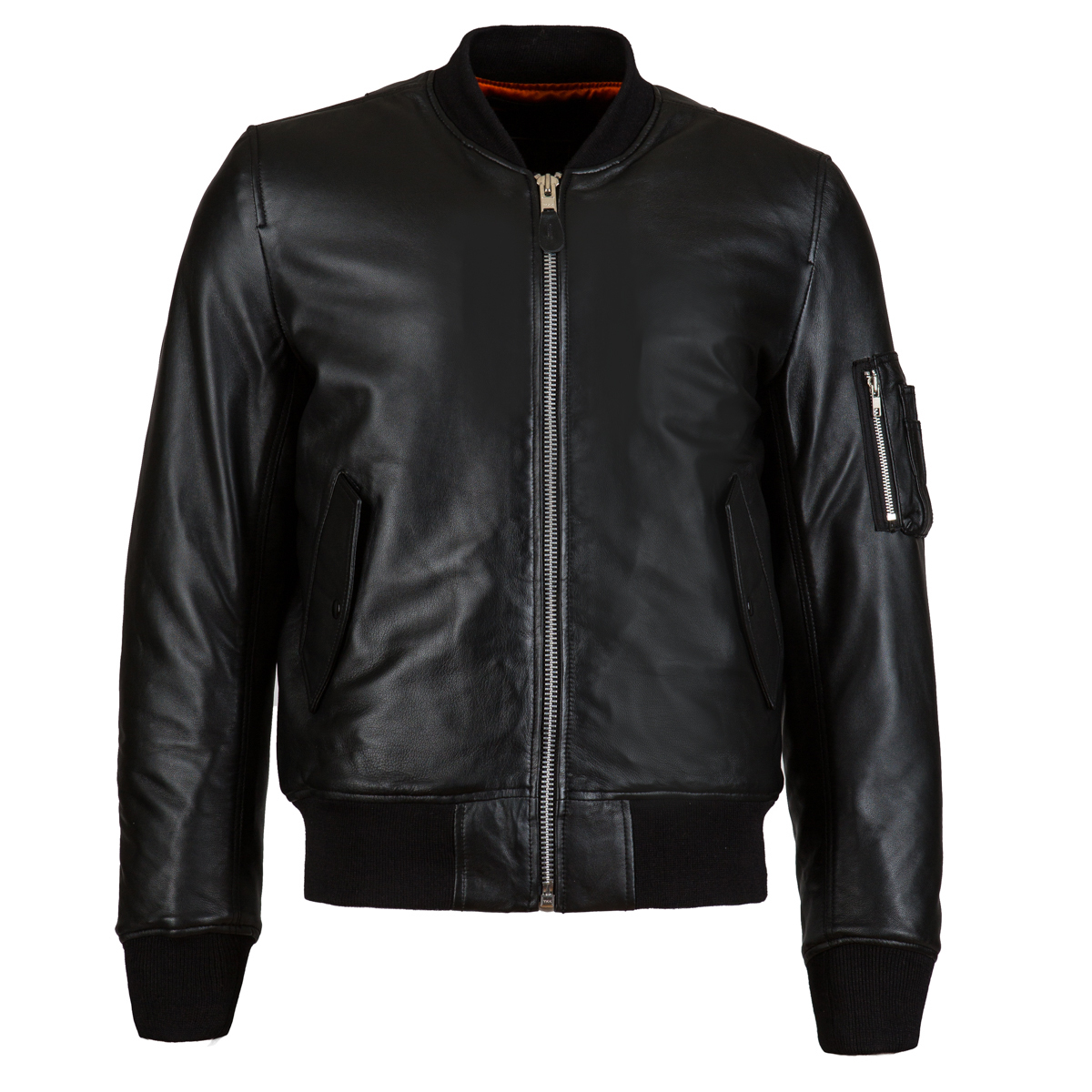 Custom Handmade Black Color Slim Bikers Leather Men's Jacket Made To ...