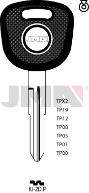 Image of TP00KI-2DP/ KIA Auto Key/Tranponder/ Original Empty Shells