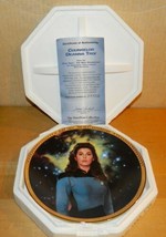 Star Trek: The Next Generation TV Counselor Troi Ceramic Plate 1993 COA with Box - $11.64