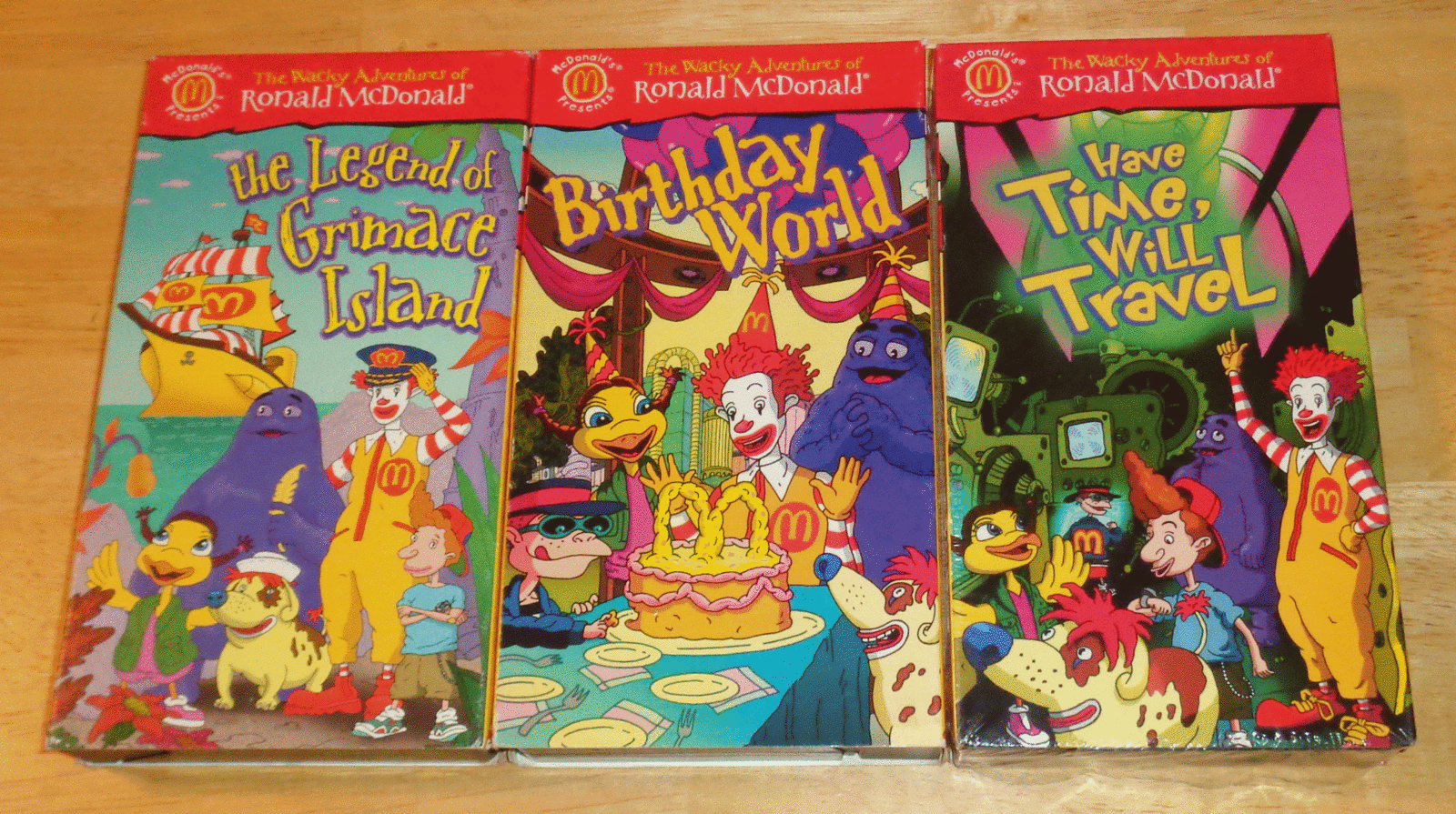 Wacky Adventures Of Ronald Mcdonald Animated Cartoon Vhs Tapes