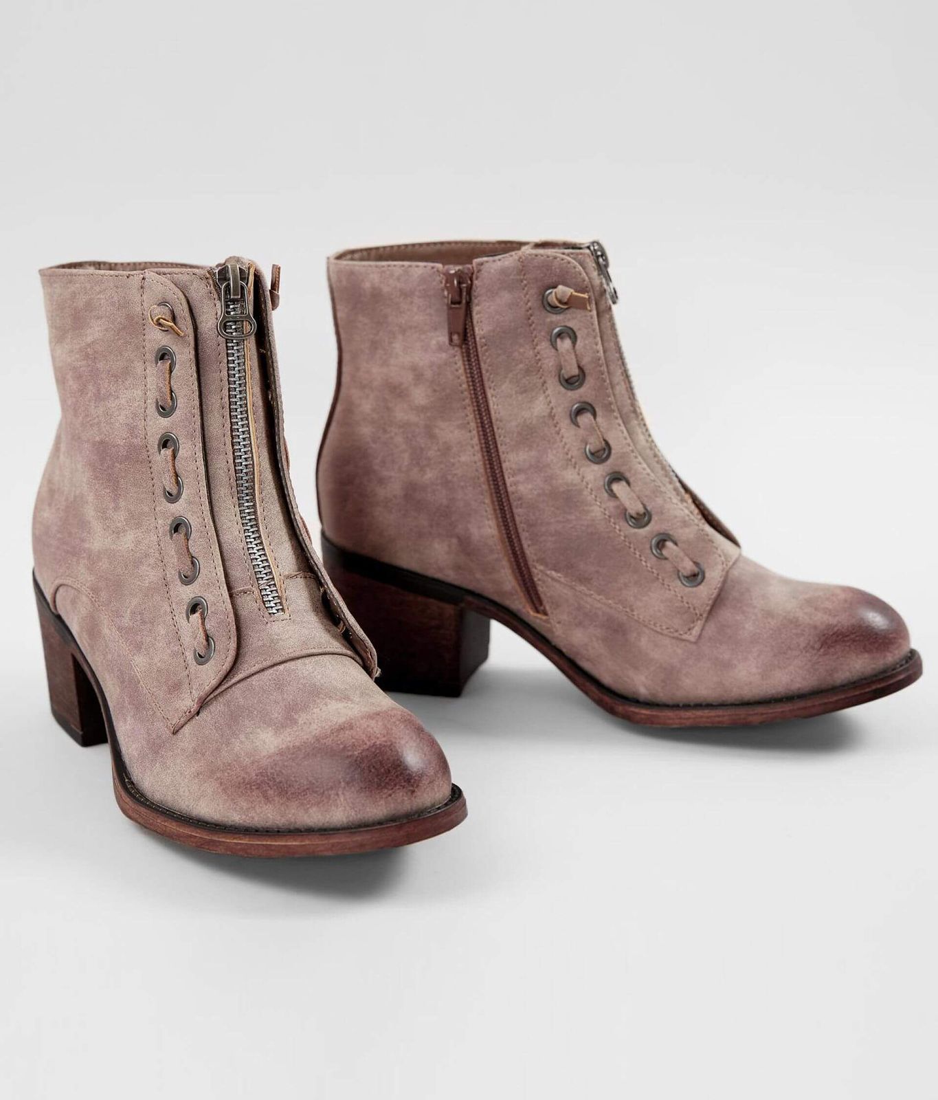 stone colored booties