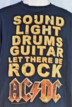 AC/DC Let There Be Rock Lyrics T-Shirt Size Medium - $17.95