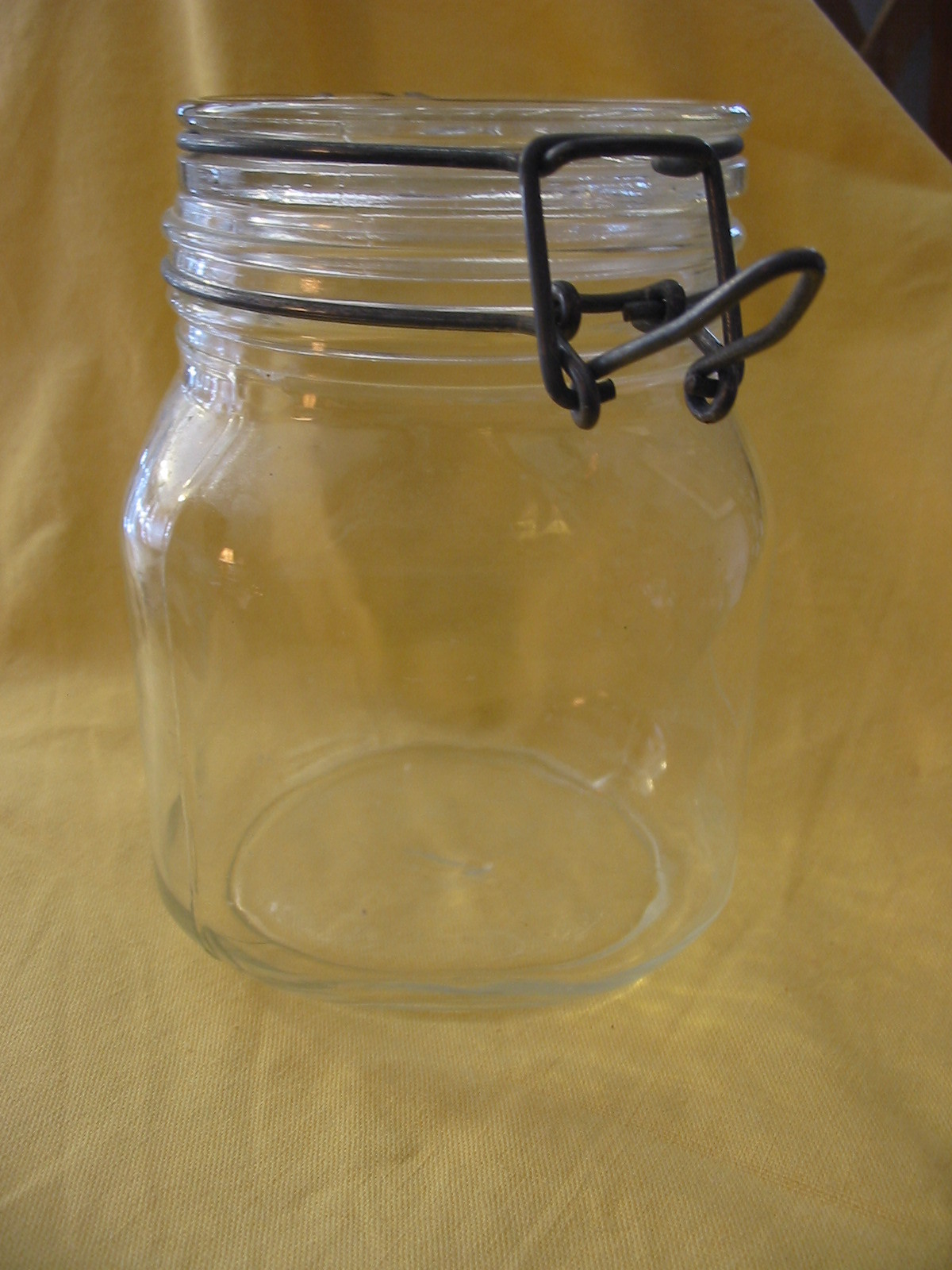 Ermetico Wire Bale Clamp Pint Canning Jar Made in Italy 1960s