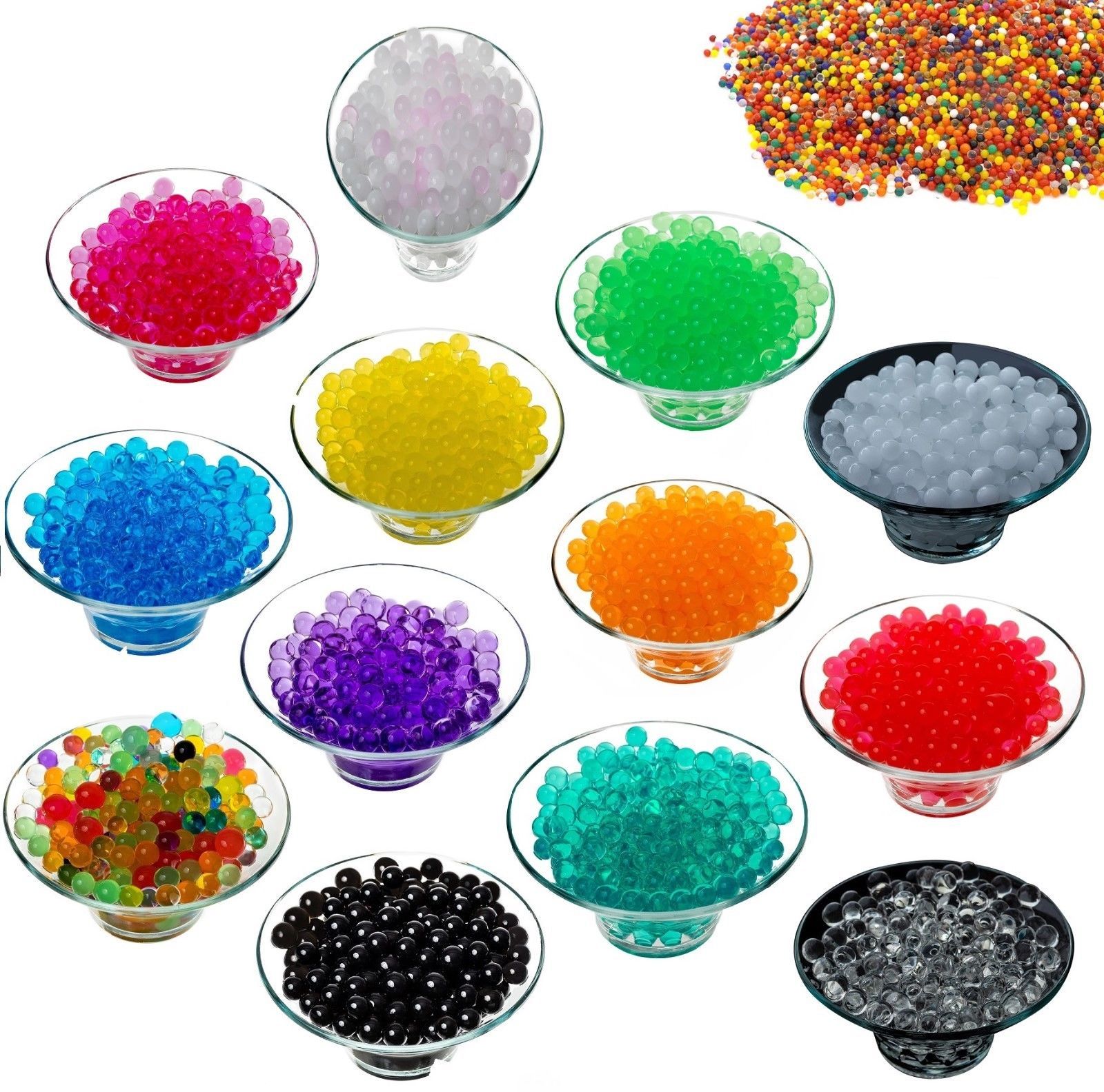 10g x 2 packs Clear Aqua Water Beads Wedding Party Vase Filler Centerpiece Decor