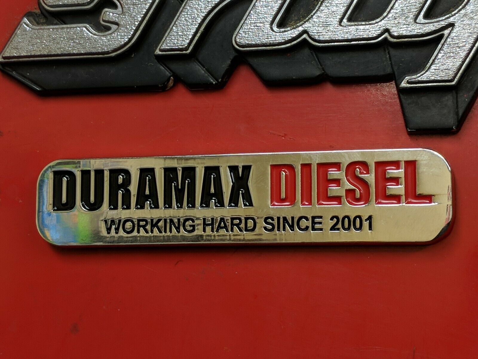 Duramax Diesel Emblem/Toolbox or refrigerator magnet..(2-2)