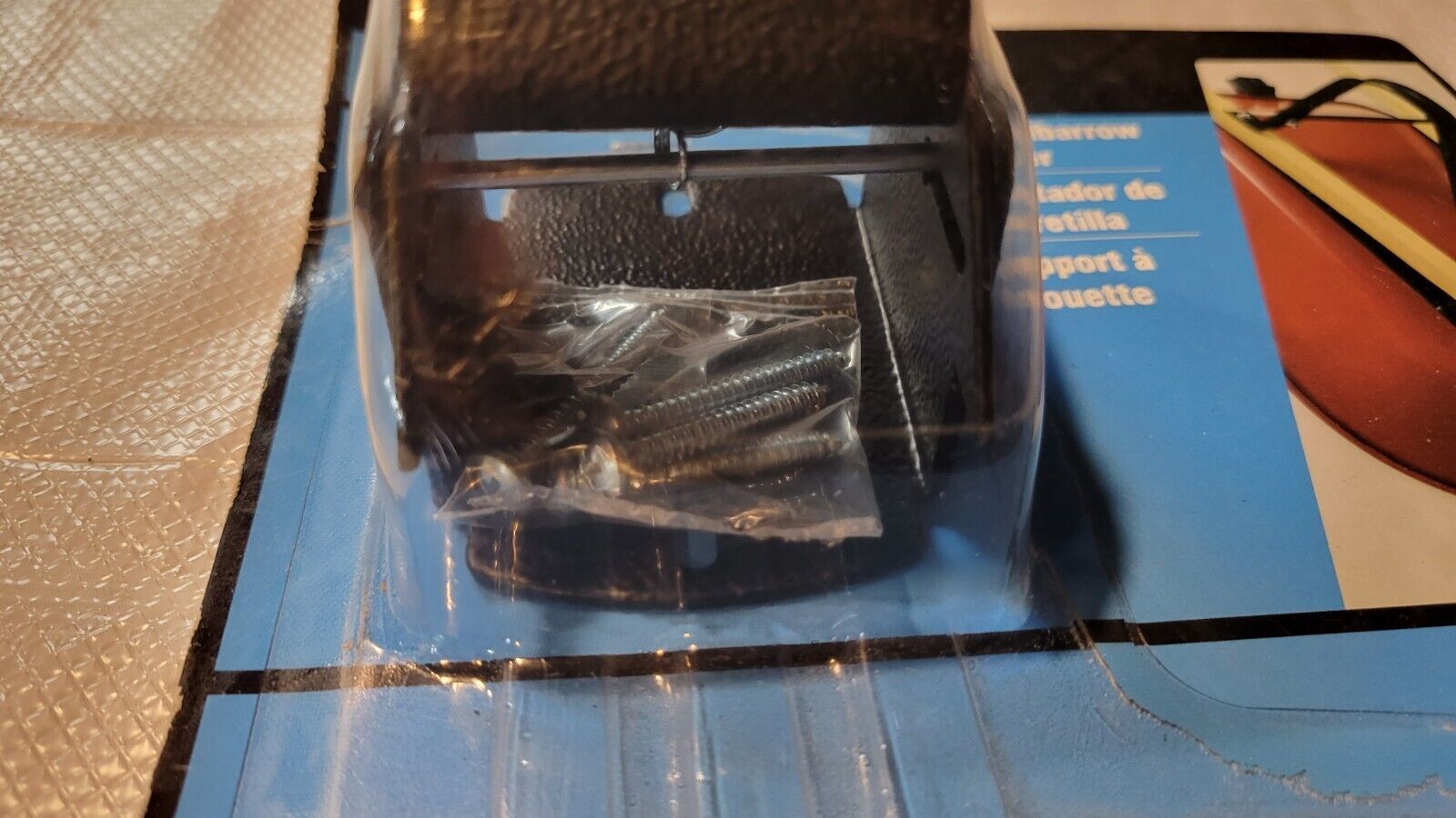 Crawford Black Metal Wall Mounted Up To 80lbs. Wheelbarrow Holder