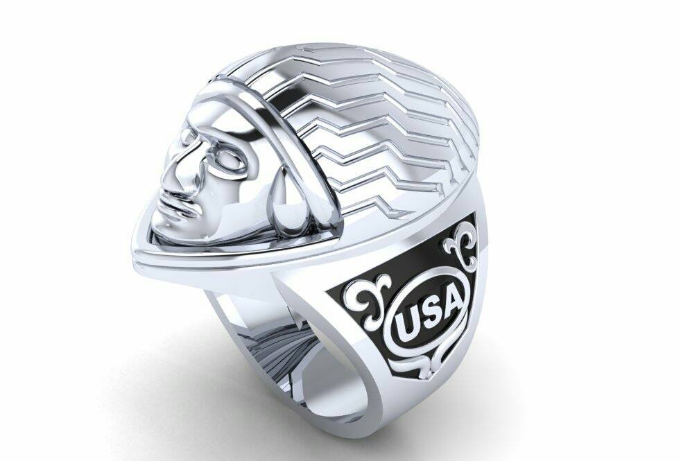 Men's Indian Motorcycle Ring Temple of the Ancient Dragon Rings