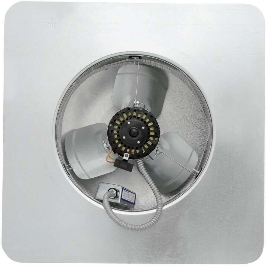 Master Flow Attic Vent Fan 1500 CFM 1/9 HP Electric Powered Galvanized