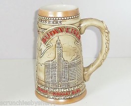Budweiser Chicago IL Marina City Wrigley Water Tower Beer Stein Vintage 1981 LE - $44.95