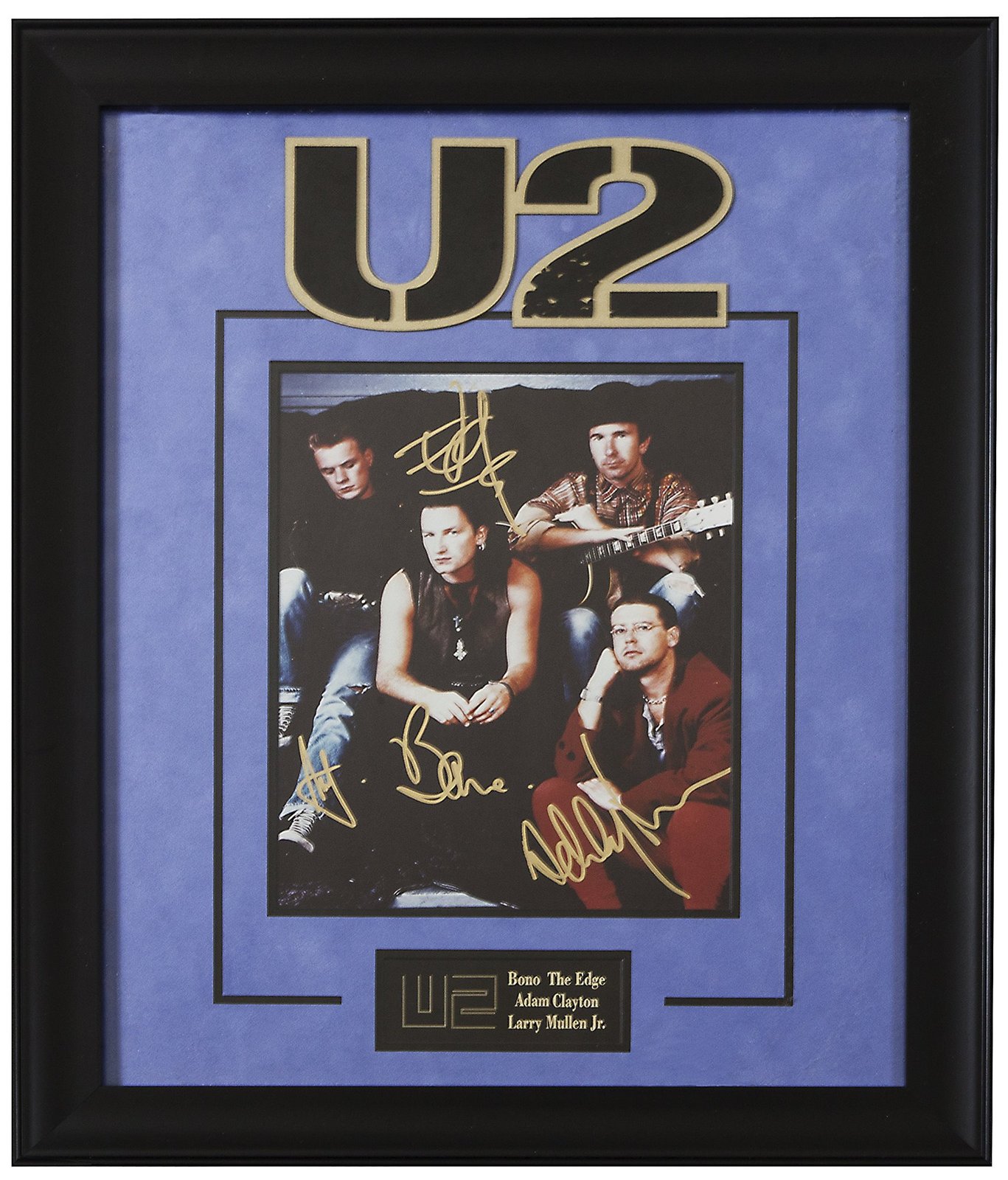 U2 Band Signed Picture Poster in Framed Case - Decals, Stickers & Vinyl Art