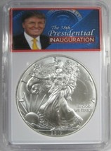 2017 Silver Eagle Donald Trump 59th Presidential Inauguration Coin AJ684 - $67.20