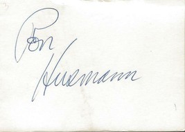 Ron Husmann Signed 3x5 Index Card General Hospital Days of Our Lives