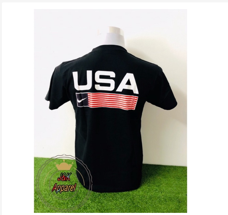 [New] USA Shirt Pure Cotton Black Color Good Quality Express Shipping