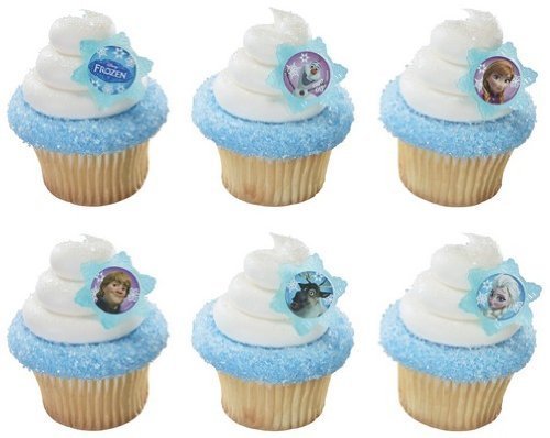 Primary image for A Birthday Place Disney's Frozen 12 Count Cupcake Rings, Assorted