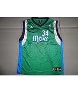 Green Adidas Dallas Mavericks #34 Devin Harris NBA Screen Jersey Youth X... - $24.63