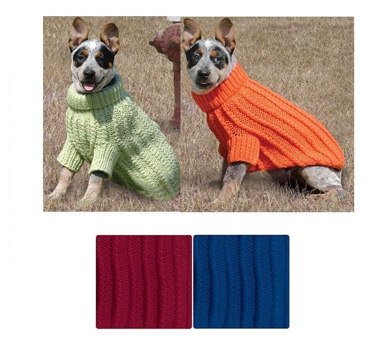 Cable Knit Sweaters for Dogs - XS - XL - Handmade cable knit sweaters
