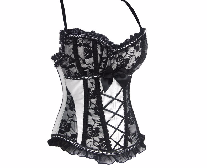 Daisy Corsets Women's Strapless Eyelash Lace Corset, Purple