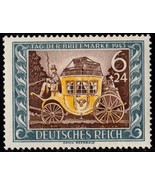 1943 Old Stagecoach Germany Postage Stamp Catalog Number B215 MNH - $5.95