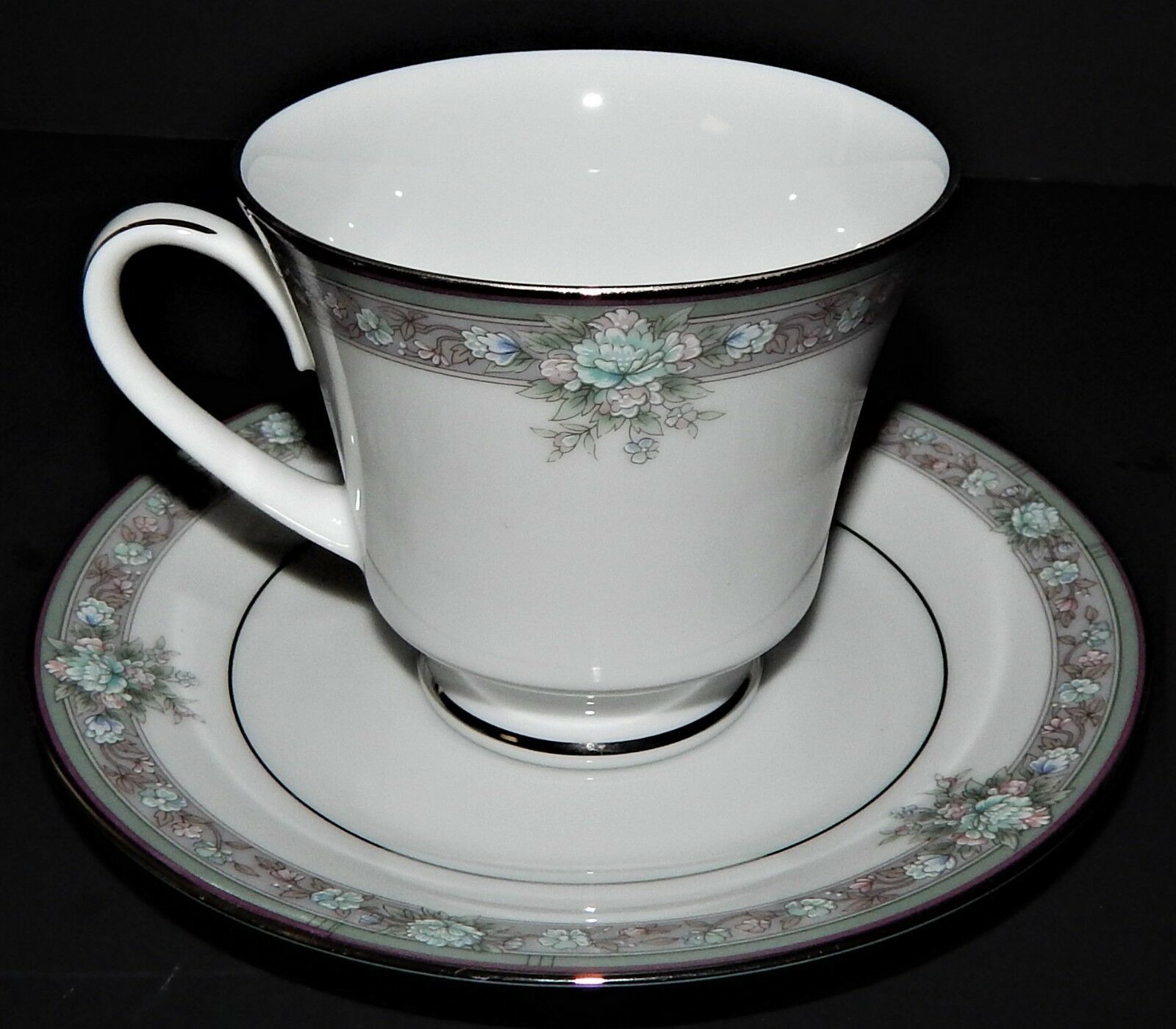 Lunceford by Noritake Footed Cup & Saucer Legendary Band 3884