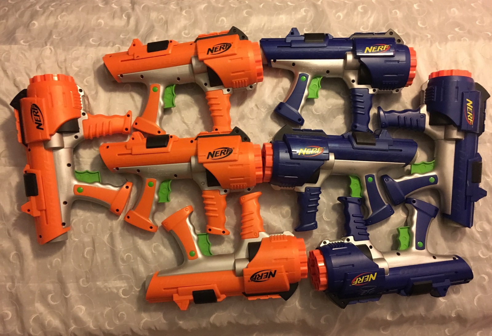 Tørke Havn Vært for 8 Nerf Dart Tag Orange Blue Blaster Guns and 50 similar items