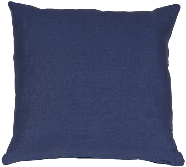 Primary image for Pillow Decor - Tuscany Linen Indigo Blue 17x17 Throw Pillow