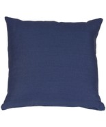 Pillow Decor - Tuscany Linen Indigo Blue 17x17 Throw Pillow - $34.95