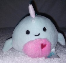 Squishmallows NIEMA the NARWHAL 3.5&quot;H Clip-on NWT - $9.78