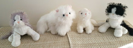 Webkinz Cats No Codes Lot of 4:Persian, Black&amp;White,Gray&amp;White, Li&#39;l Kin... - $15.95