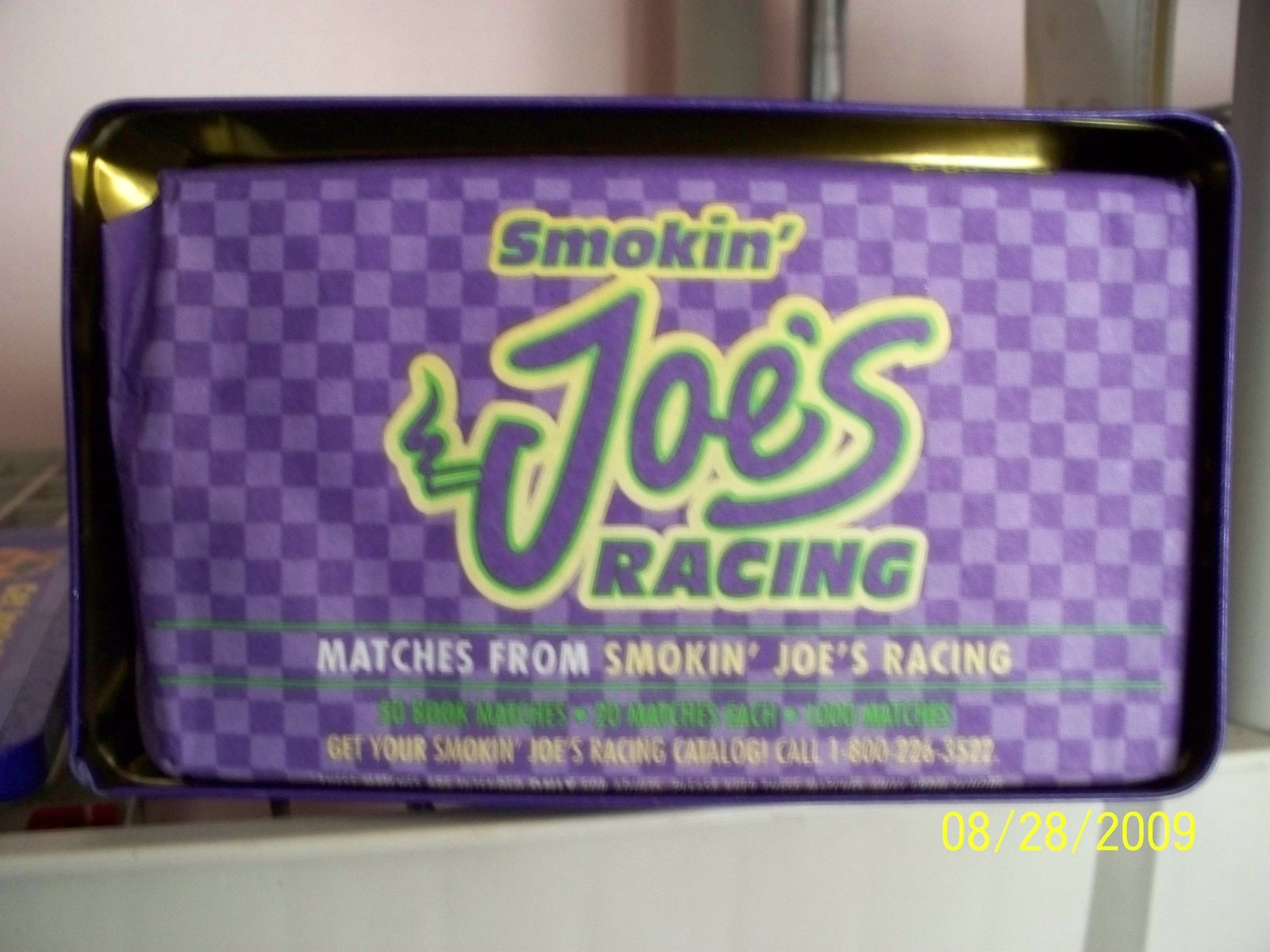 Smokin Joes Racing Tin Box with 50 books of matches. Everything Else