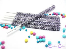 16 - LAVENDER Cake Pop Bling Sticks - Free US Shipping - $11.99