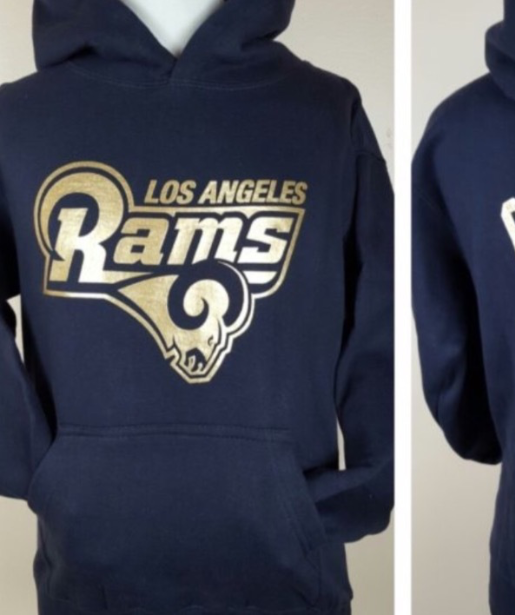 blue and gold hoodie