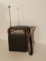 1960'S Vintage Bulova 1460 Serie Tragbarer Transistor Radio W / Hülle Als Ist - $68.40