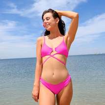 Lala 2 pieces of set ST77 Pink beach wear swimwear summer vacation - $46.59