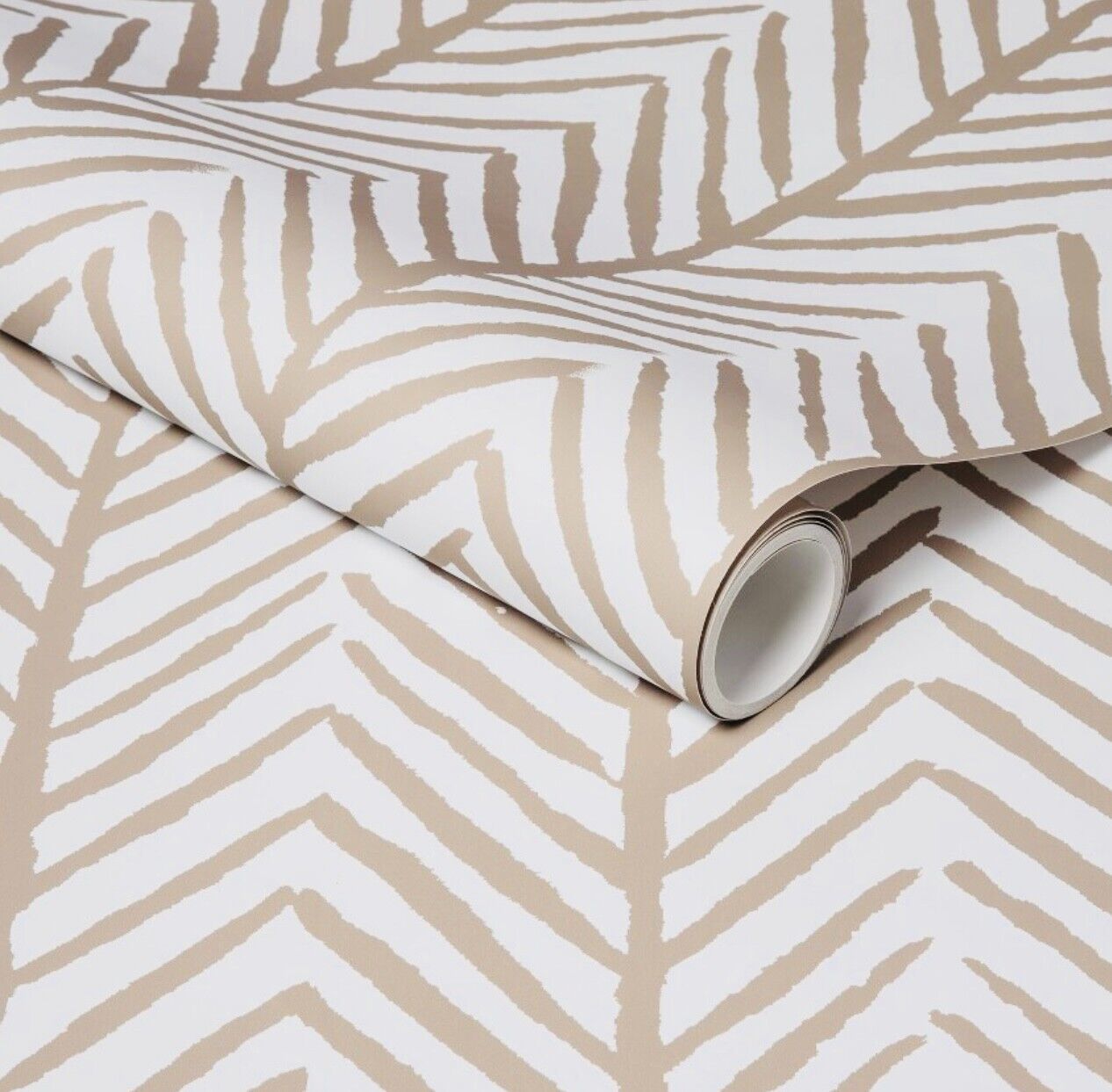 Threshold Herringbone Stripe Peel & Stick Wallpaper Tan 27.5 sq ft