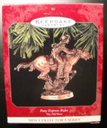 Hallmark Keepsake Christmas Ornament 1998 Pony Express Rider First in Ol... - $7.99
