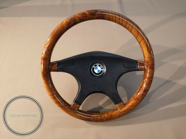 BMW e30 e34 e32 wood steering wheel BMW 7 Serie  - $593.01