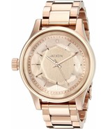 NWT Nixon Women&#39;s A409897 Facet 38 Rose Gold-Tone Stainless Steel Watch - $237.55
