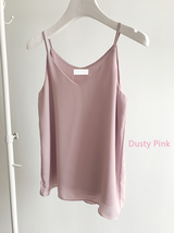 Summer Sleeveless Tank Top Lady Pink Chiffon Tops Wedding Bridesmaid Top Blouses image 7