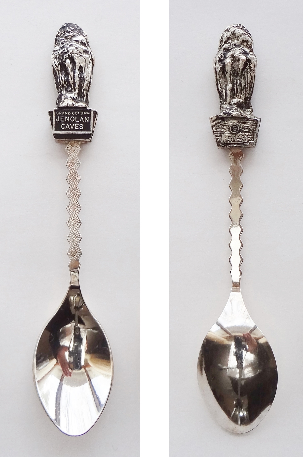 Collector Souvenir Spoon Australia Jenolan Caves NSW 3D Figural