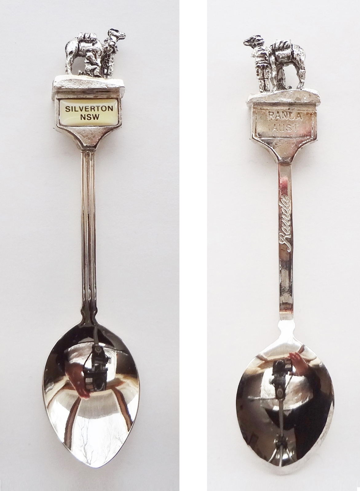 Collector Souvenir Spoon Australia Silverton NSW Prospectors Camel 3D