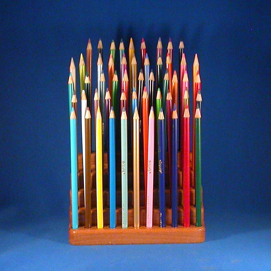 Artist Pencil Holder - Alder Wood - 53 Pencils - Other