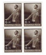 1939 Hitler Day of National Labor Block of 4 Postage Stamps Catalog B140... - $39.95
